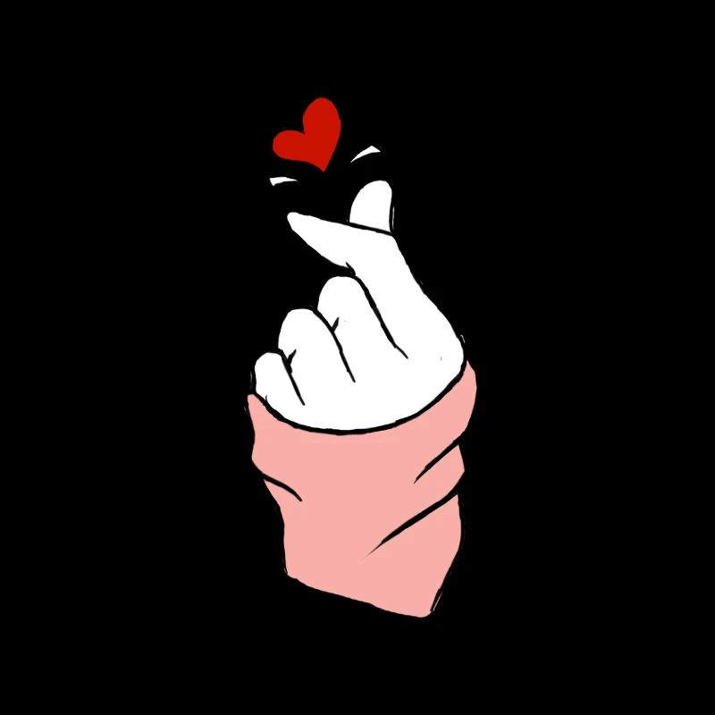 Fingerherz-Liebessymbol kpop