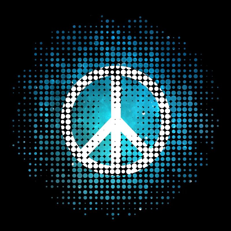 Peace Symbol Love Harmony Freedom Dots Summer
