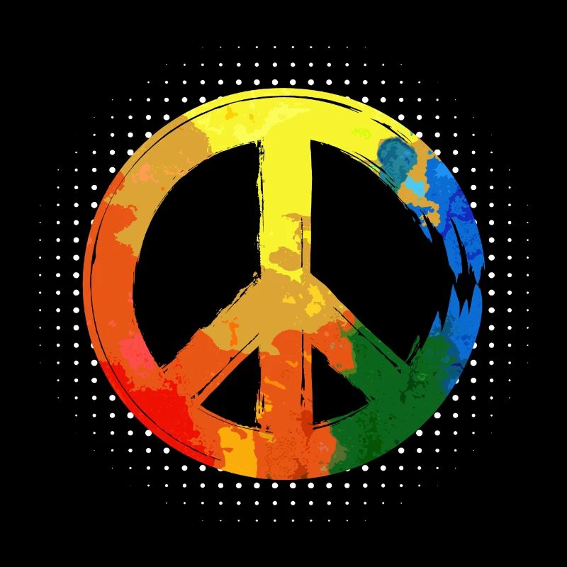Friedensbewegung Frieden Hippie Peacezeichen