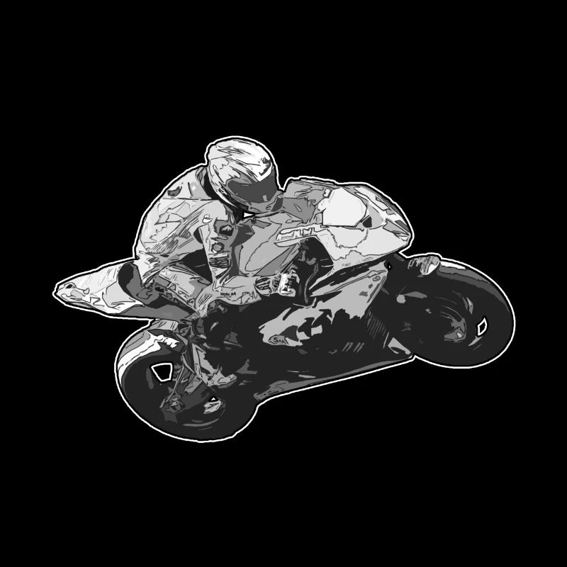 Motorradfahrer rennen geschenk