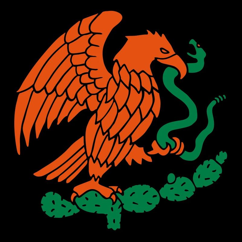 mexico eagle snake cactus mexico mexican