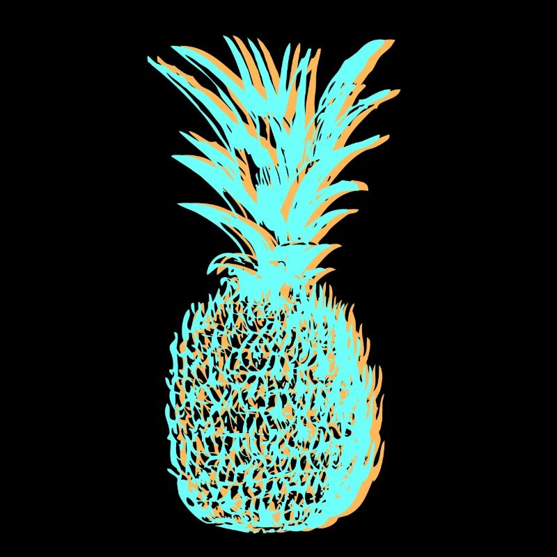 Sun holiday pineapple 3D