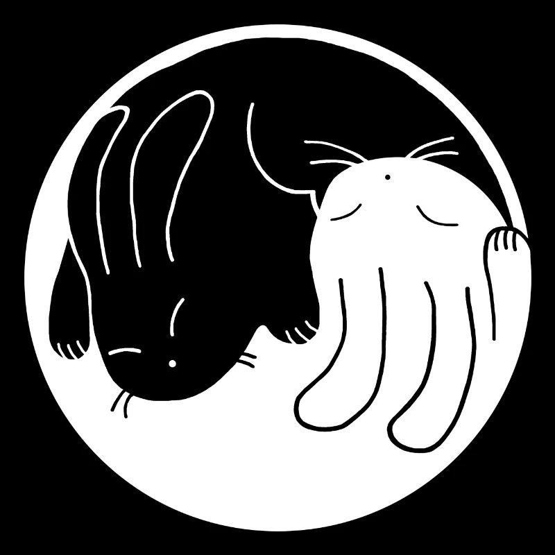 Kaninchen Yin-Yang