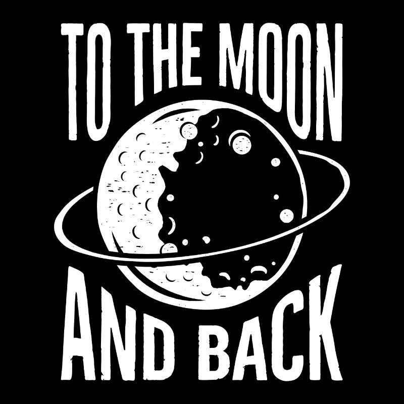 To the Moon and Back Moon Space Gift