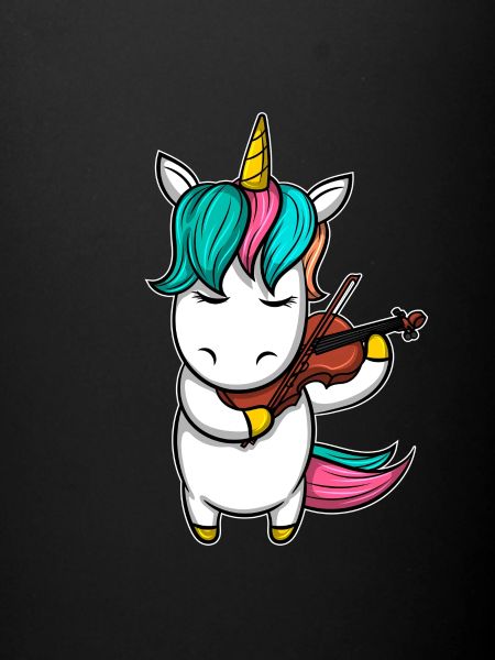 Einhorn Geige Streichinstrument