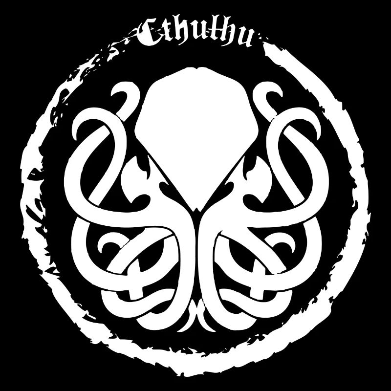 Logo blanc de Cthulhu