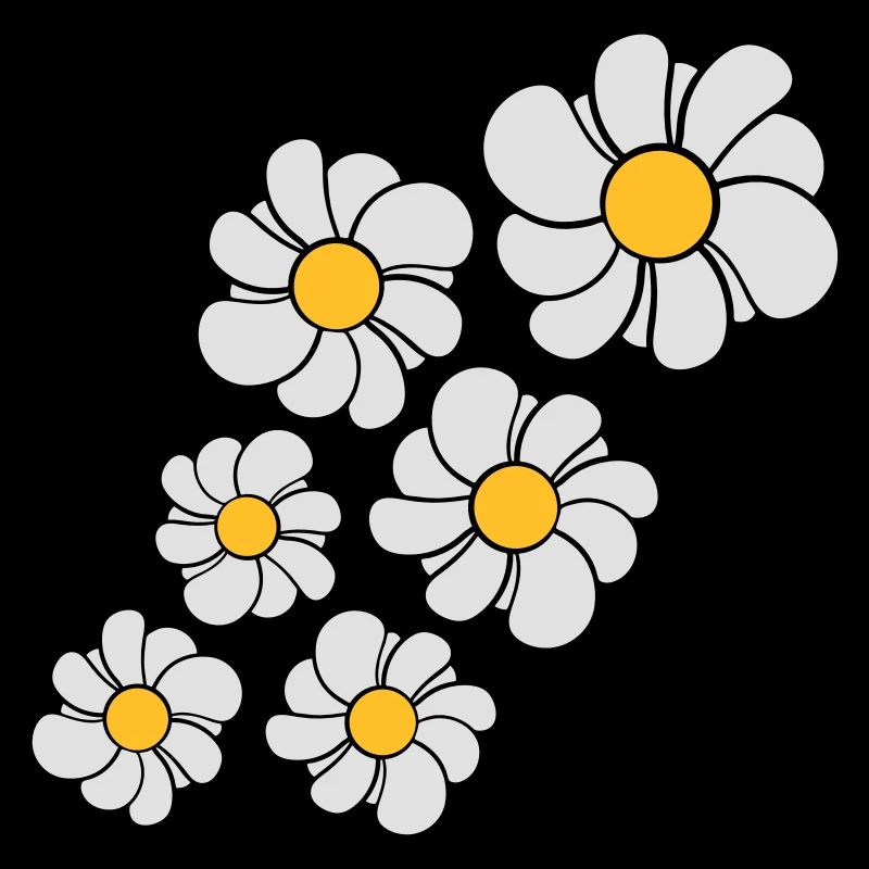 muster design blau blume daisy butterblume gänsebl