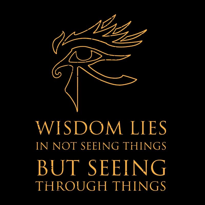 Alchemy wisdom saying See Egypt Horus