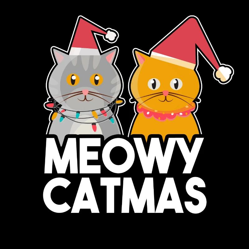 Chat de Noël chaton kitty chat ami