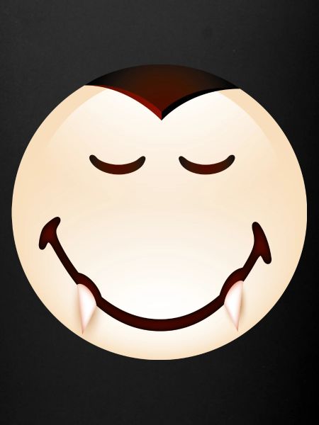Smiley Halloween Dracula