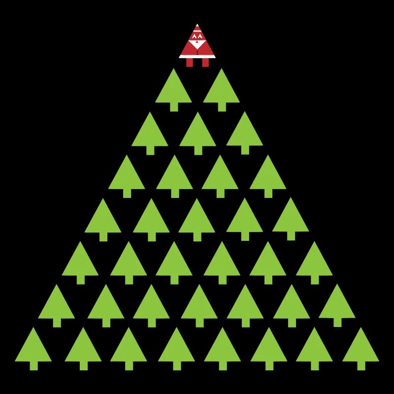 Weihnachtsmann im Wald