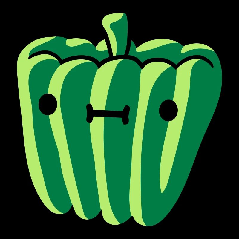sweet peppers with face delicious vegetables cute le