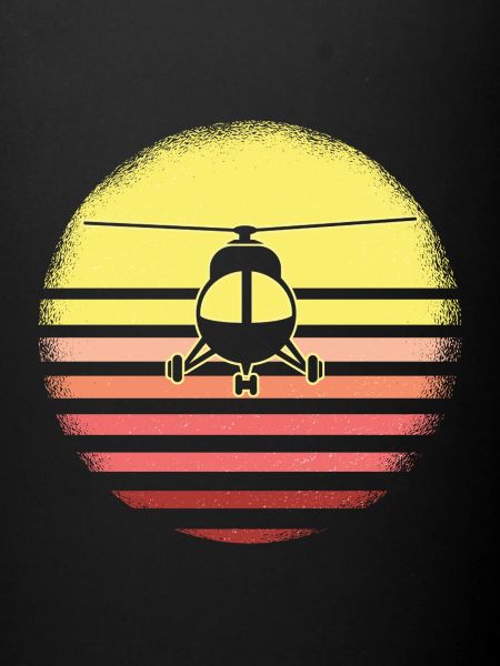 Retro helicopter pilot