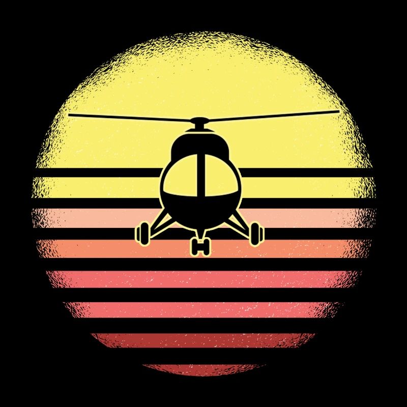 Retro helicopter pilot