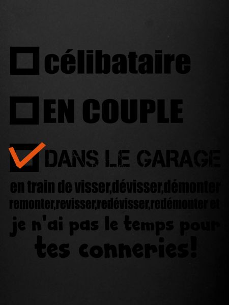 dans le garage