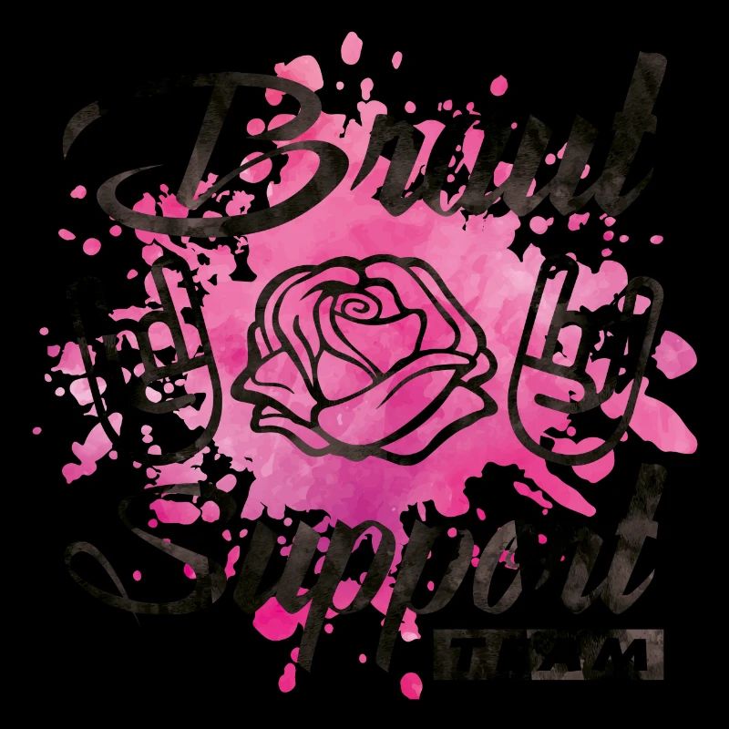 braut support rose party