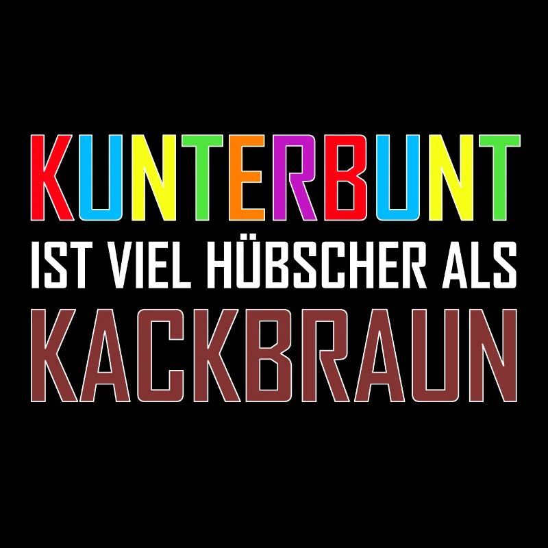 Kunterbunt Antifa | Gegen Nazis Rassismus Geschenk
