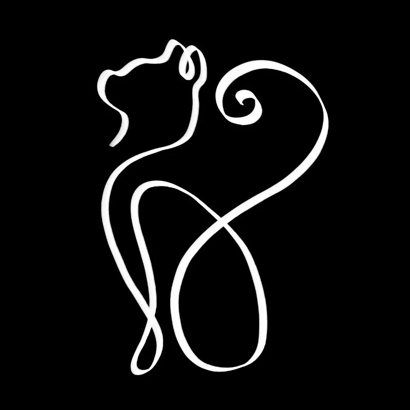 Chat blanc à un coup