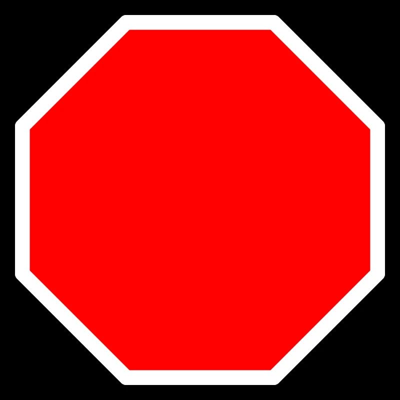 Stop sign template + YOUR TEXT
