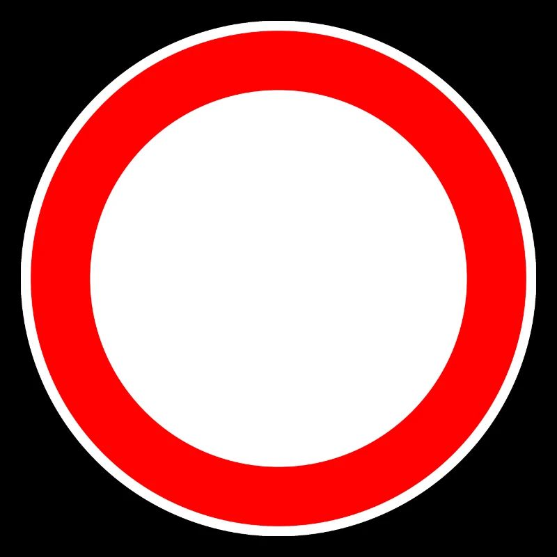 Panneau de signalisation circulaire modèle