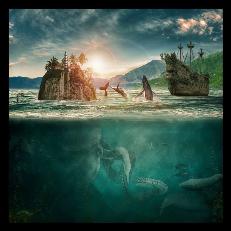 Unterwasserwelt der Phantasie