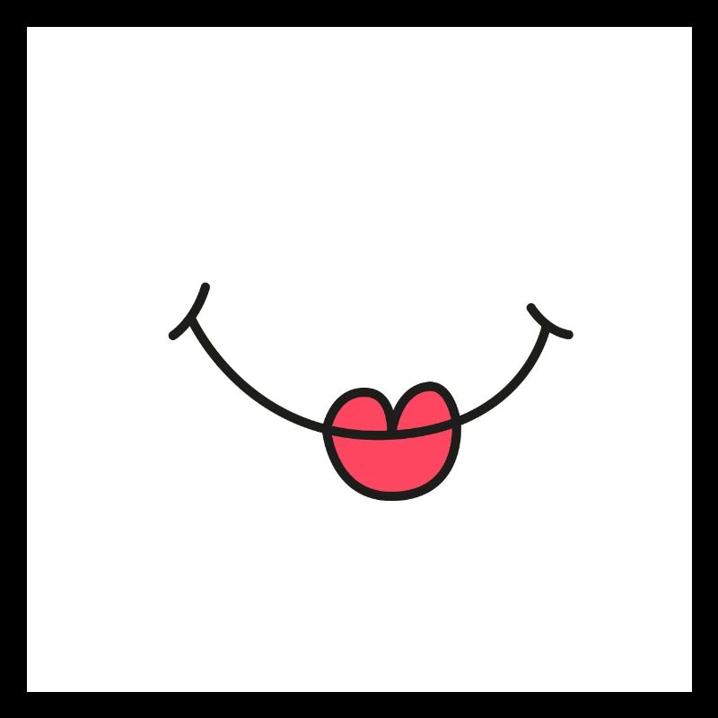 Visage de rire