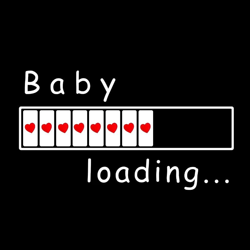 baby loading. baby loadingbar mit Herzen