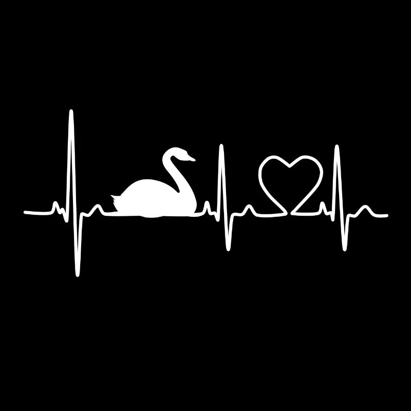 Conception de cygne de battement de coeur
