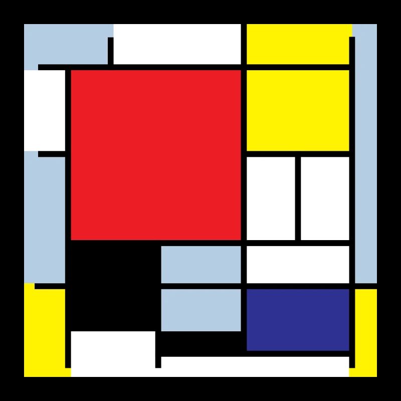 Symbol Piet Mondrian Moderne Kunst Geschenkidee