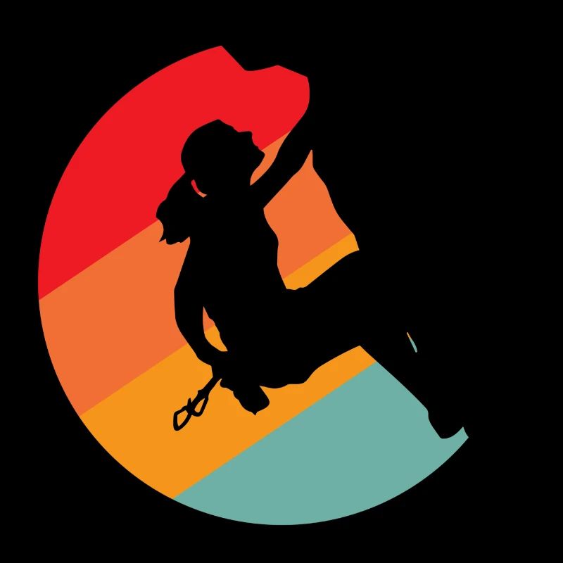 Femme d'escalade