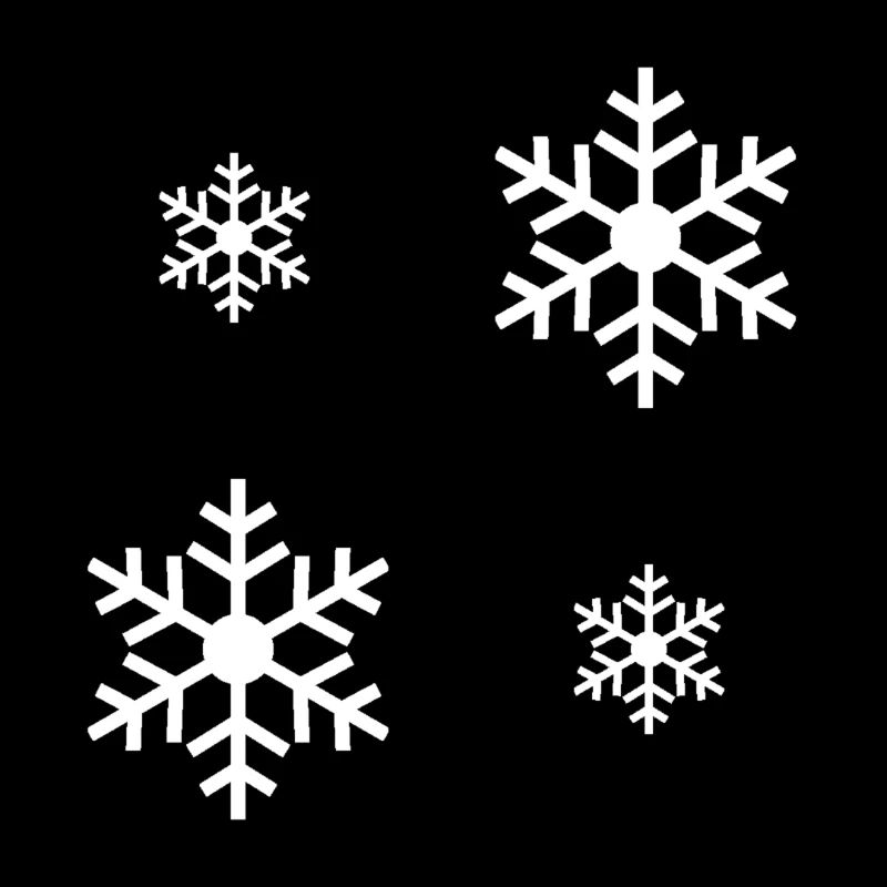 White snowflake / white snowflake
