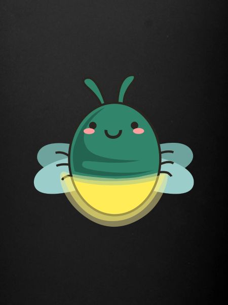 Nette Firefly-Karikatur