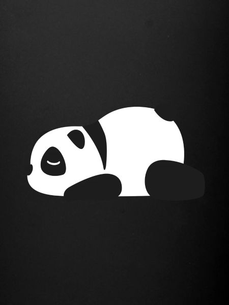 Panda endormi