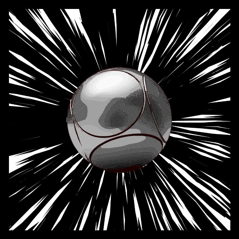 Boule kugel strahlt dunkel