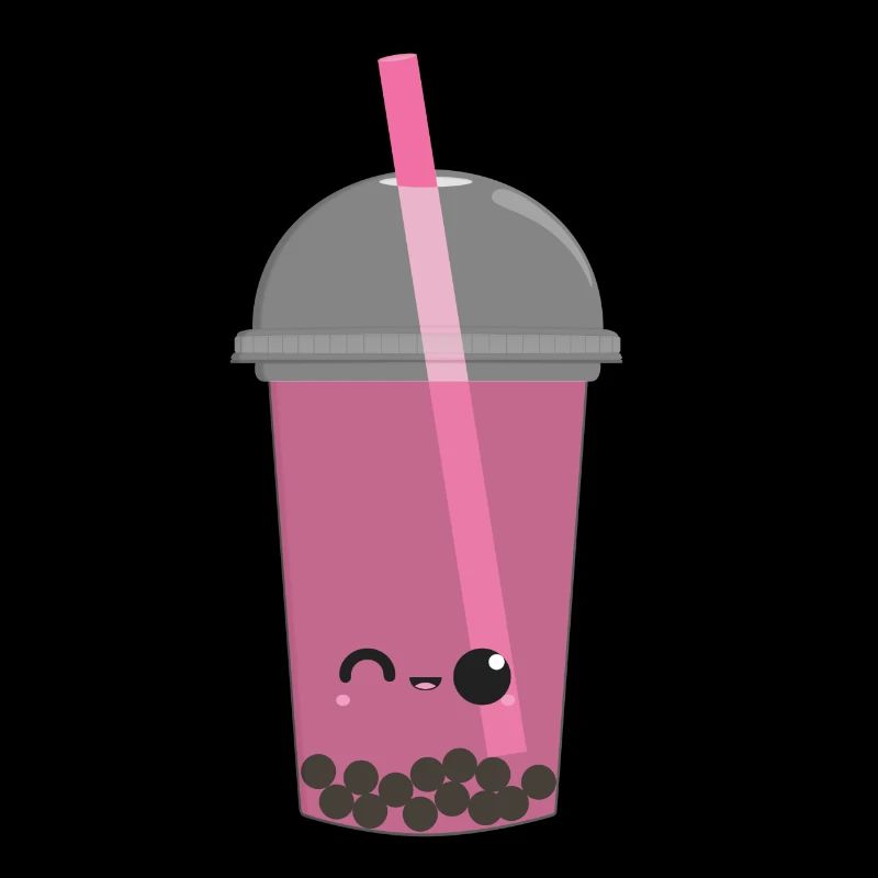 Kawaii Bubble Tea Cerise