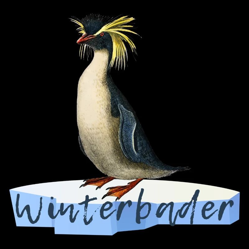 winterbader eisbader winter pinguin winterbaden