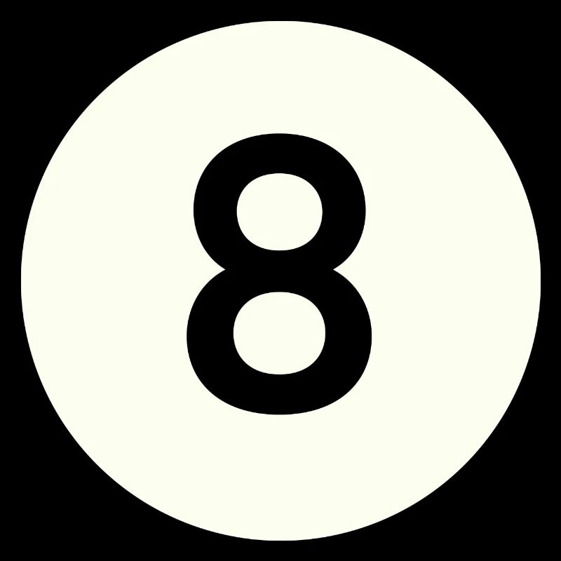 Billard Billardkugel Nr. 8