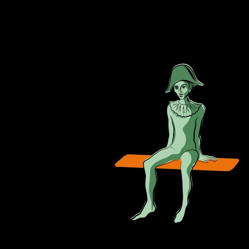 arlequin en vert