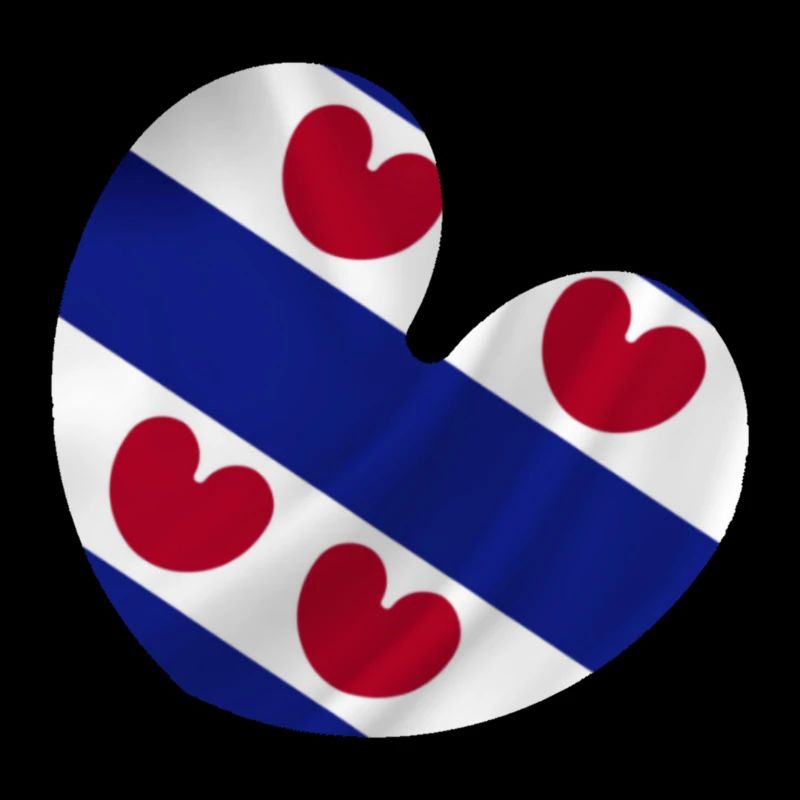 emblème drapeau frison pompébled