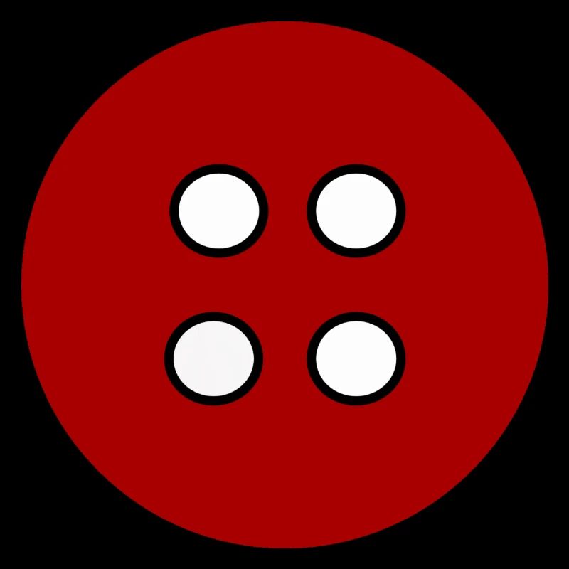 Kleiderknopf Rot