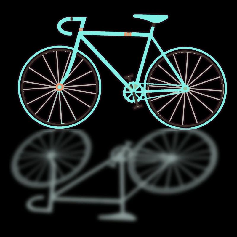 Biker, vélo de course, cycliste, Biking, illu ,bianche