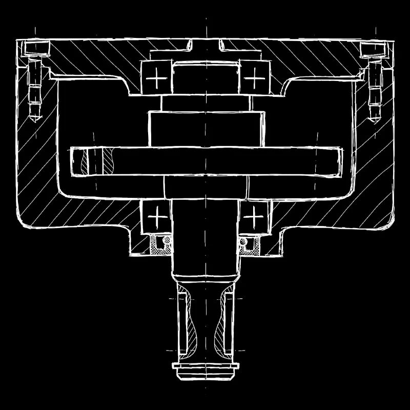 Technical drawing shaft