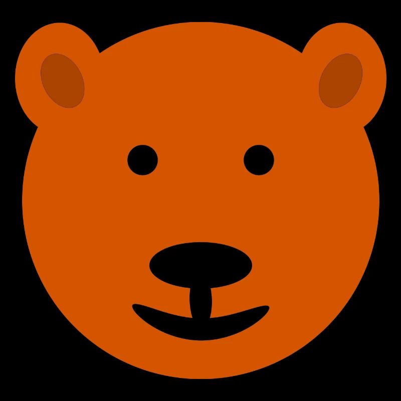 Visage d’ours, ours brun,