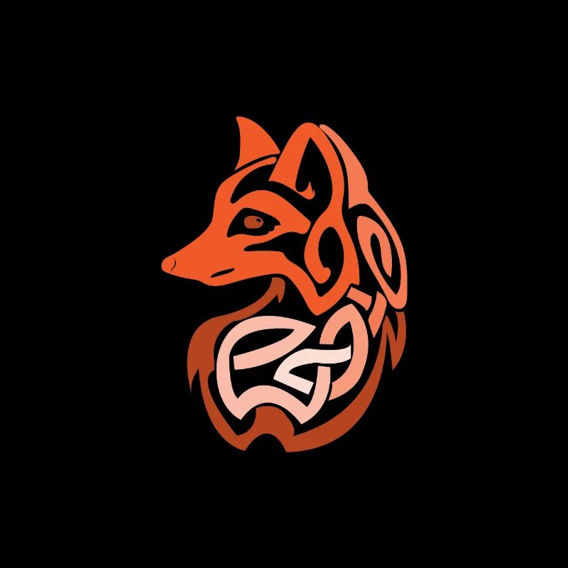 Keltische Symbole Fuchs Keltischer Knoten Geschenk