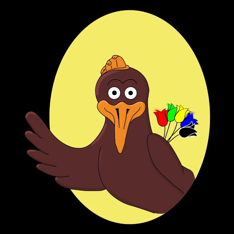 Ein Huhn sagt Hallo