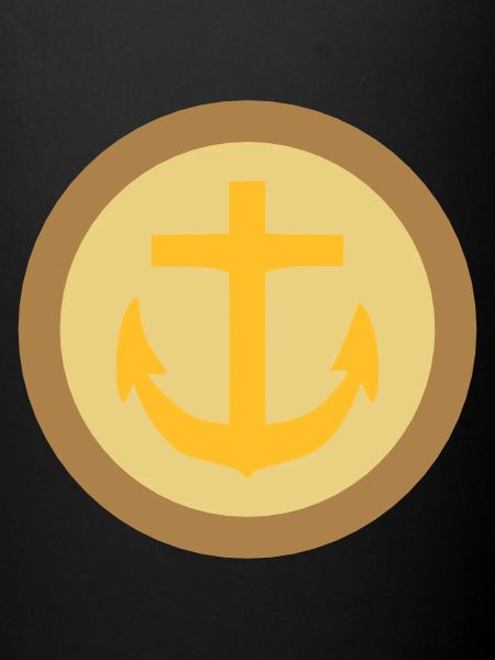 Bouton Marine Ancre Clapet