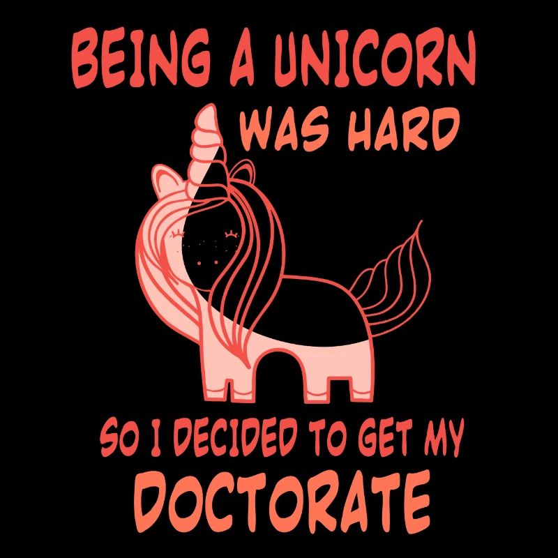 Unicorn doctorate Phd Student Geschenk