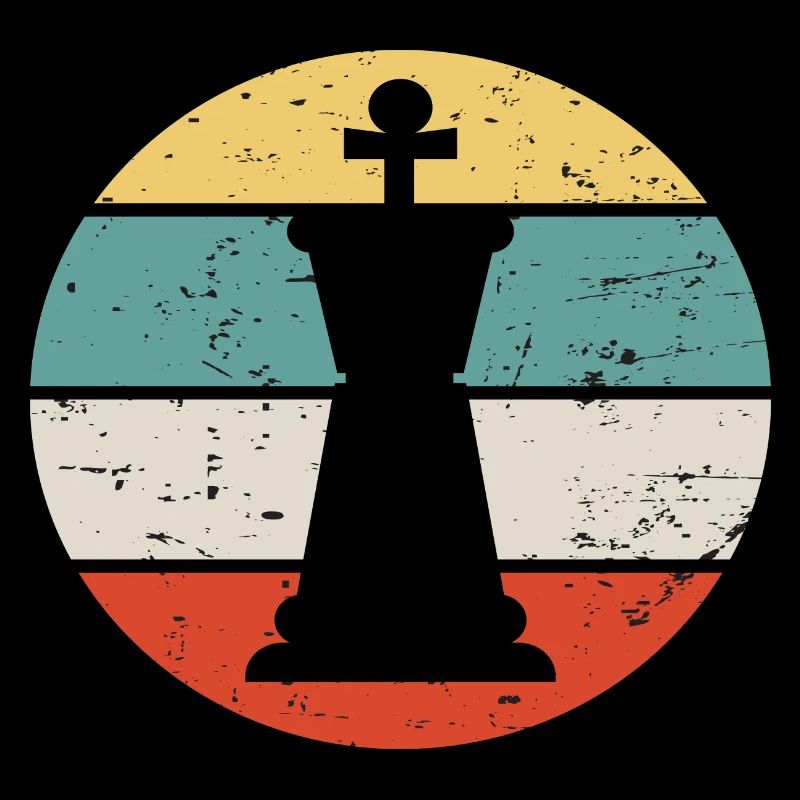 Échecs Chess rétro piqué