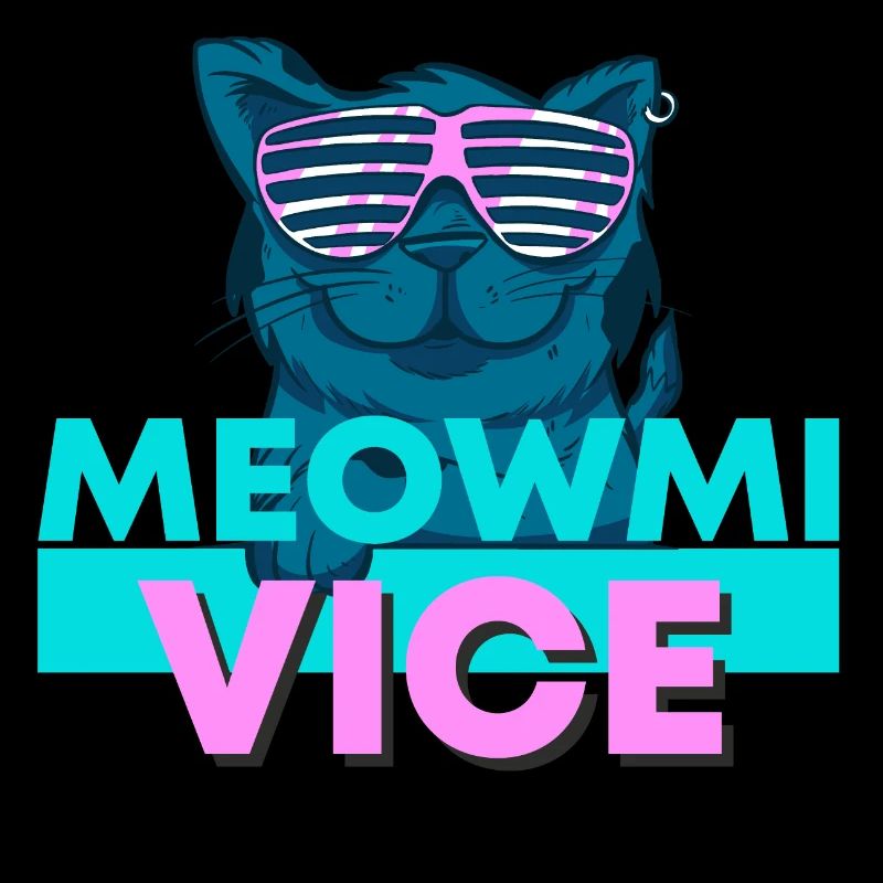 Miami Vice Cat US America Holiday Gift Idea