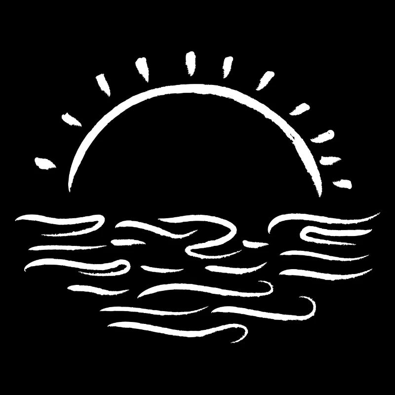 Coucher de soleil à la mer